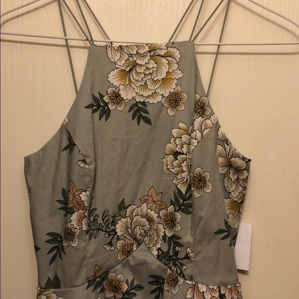Gray flower dress